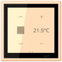 Jung LC 459 D1 S223 KNX Raumcontroller LS TOUCH Serie LS ocre