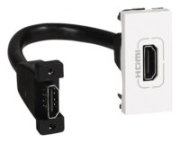 Legrand 078778 HDMI1.4 Dose mit Kabel 1-modulig Mosaic ultaweiß