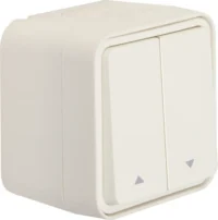 Berker Jalousie-Serientaster Pfeile Aufputz pws matt 50753532