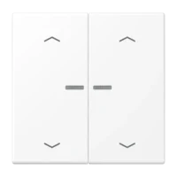 Jung BTLS17102PWWM JUNG HOME Taster 2-fach mit Pfeilsymbolen