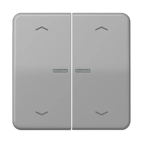 Jung Jung BTCD17102PGR JUNG HOME Taster 2-fach mit Pfeilsymbolen