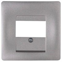 Kopp 328243187 TAE-Abdeckung f.1-3 AnschlussM2,5x12mm VENEDIG platin
