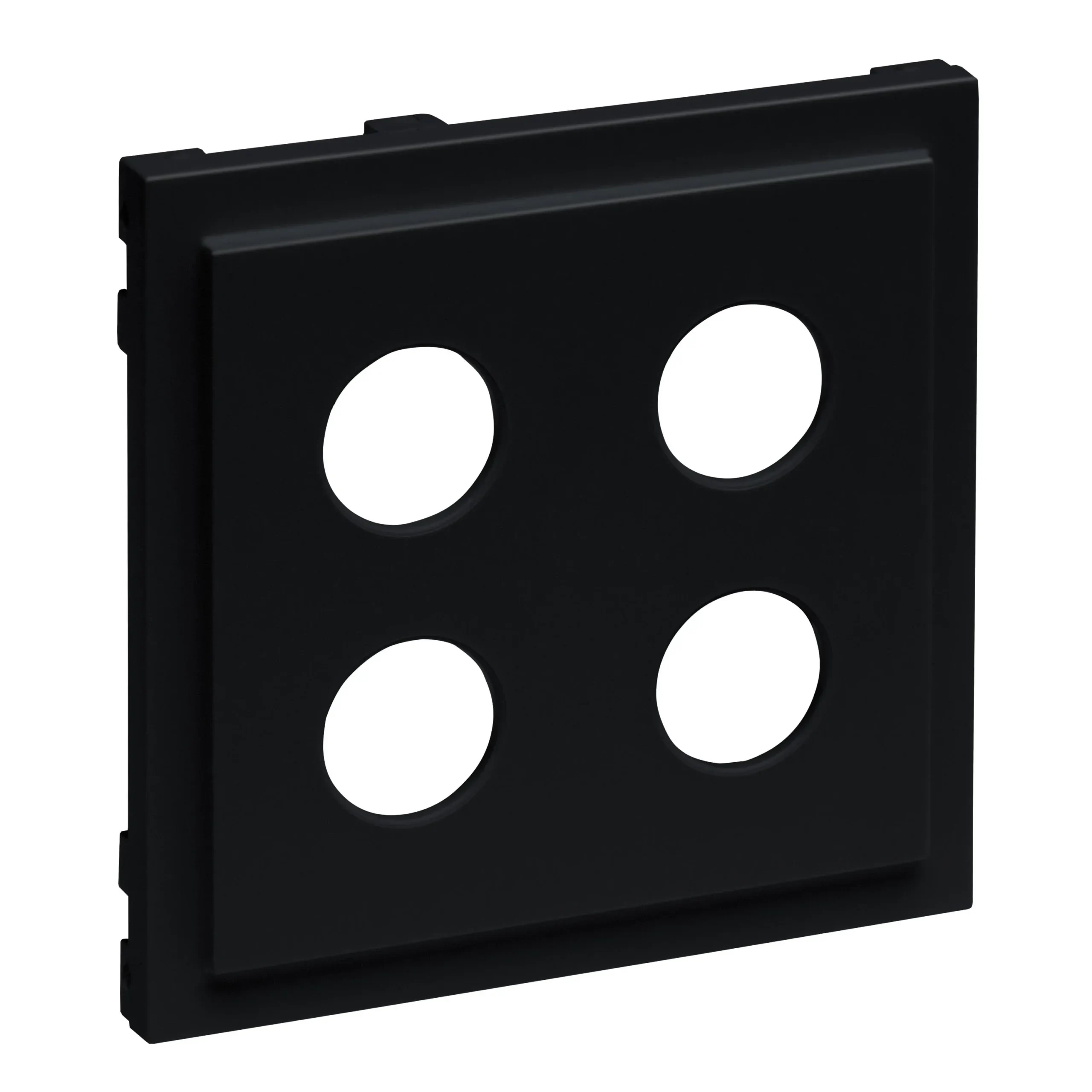 Legrand Legrand 765379 SEANO Abdeckung Lautsprecher 2-fach m.4 mm-Buchse schwarz