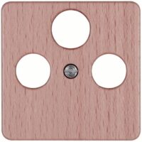 Kopp 357831186 Abdeckung für Ant steckd.3-fach TV RF SAT M3x13,M3x16,M3x25 Milano buche