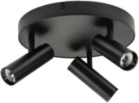 SG LEUCHTEN LED-Deckenanbauleuchte 3x6W TUBE MICRO 320695 2800K 960lm schwarz Konverter
