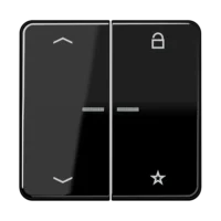 Jung FM CD 1701 P SW eNet Funk-Steuertaste Symbole Pfeile