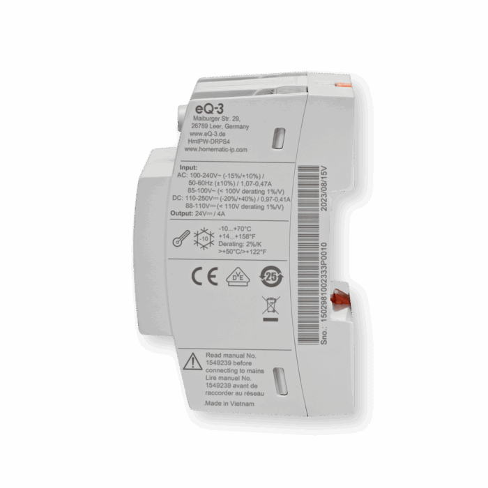 Homematic IP Wired Netzteil 4A HmIPW-DRPS4 – Produktbild 4 (Hersteller)