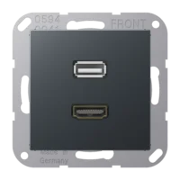 Jung MAA1163ANM Einsatz HDMI/USB Serie A anthrazit matt