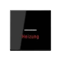 Jung A590BFHSW Wippe Heizung Notschalter mit Lichtleiter bruchs. Serie A schwarz