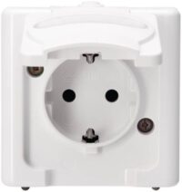 Kopp 103302007 Schutzkontsteckd AP-FR 1-fach IP44 16A 250V Blueelectric arktis