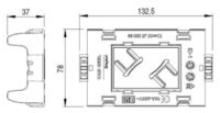Legrand VG351069 MOSAIC 2/3Module Adapter