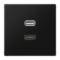 Jung MALS1163SW Einsatz HDMI/USB schwarz