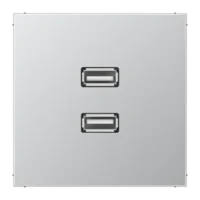 Jung MAAL1153 Einsatz 2xUSB LS Aluminium