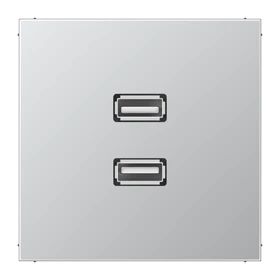 Jung Jung MAAL1153 Einsatz 2xUSB LS Aluminium