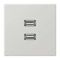 Jung MALS1153LG Einsatz 2xUSB lichtgrau