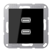 Jung MAA1153SW Einsatz 2xUSB Serie A schwarz
