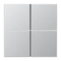 Jung AL2404TSA Tastensatz 4-fach kpl LS/FD-design Aluminium