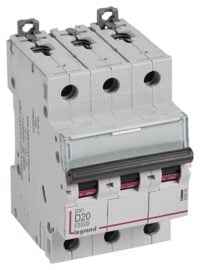 Legrand 409500 DX3 LS-Schalter D 20A 3-polig 10kA 400VAC 3TE