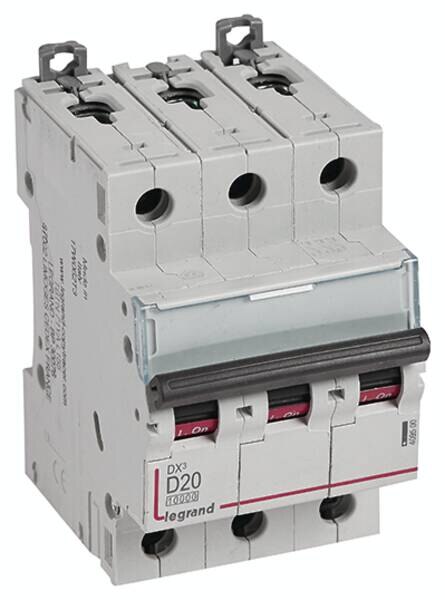 Legrand Legrand 409500 DX3 LS-Schalter D 20A 3-polig 10kA 400VAC 3TE