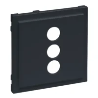 Legrand 765486 SEANO Abdeckung f.3-fach RCA (Cinch)-Anschlussdose Anthrazit