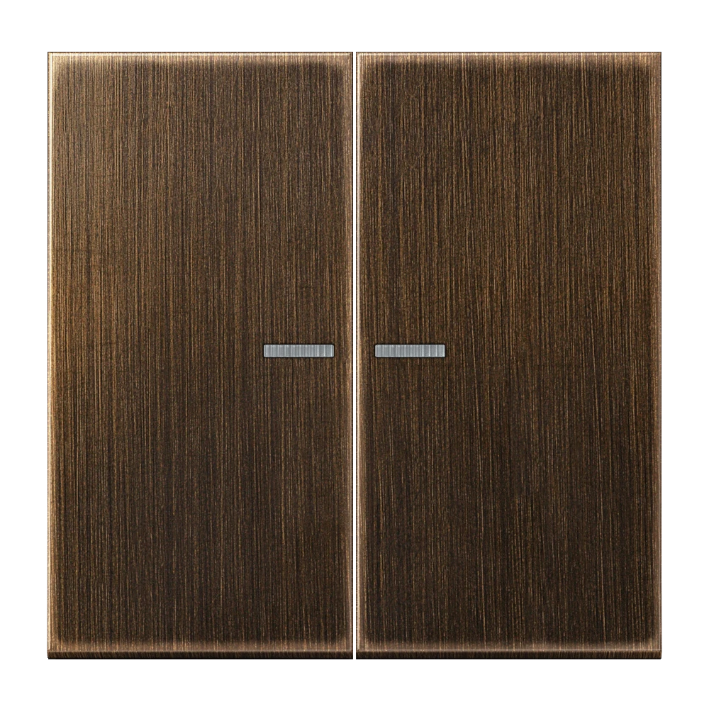 Jung Jung KNX RF Taster 2-fach Messing, Serie LS ME 10921 ST RF AT