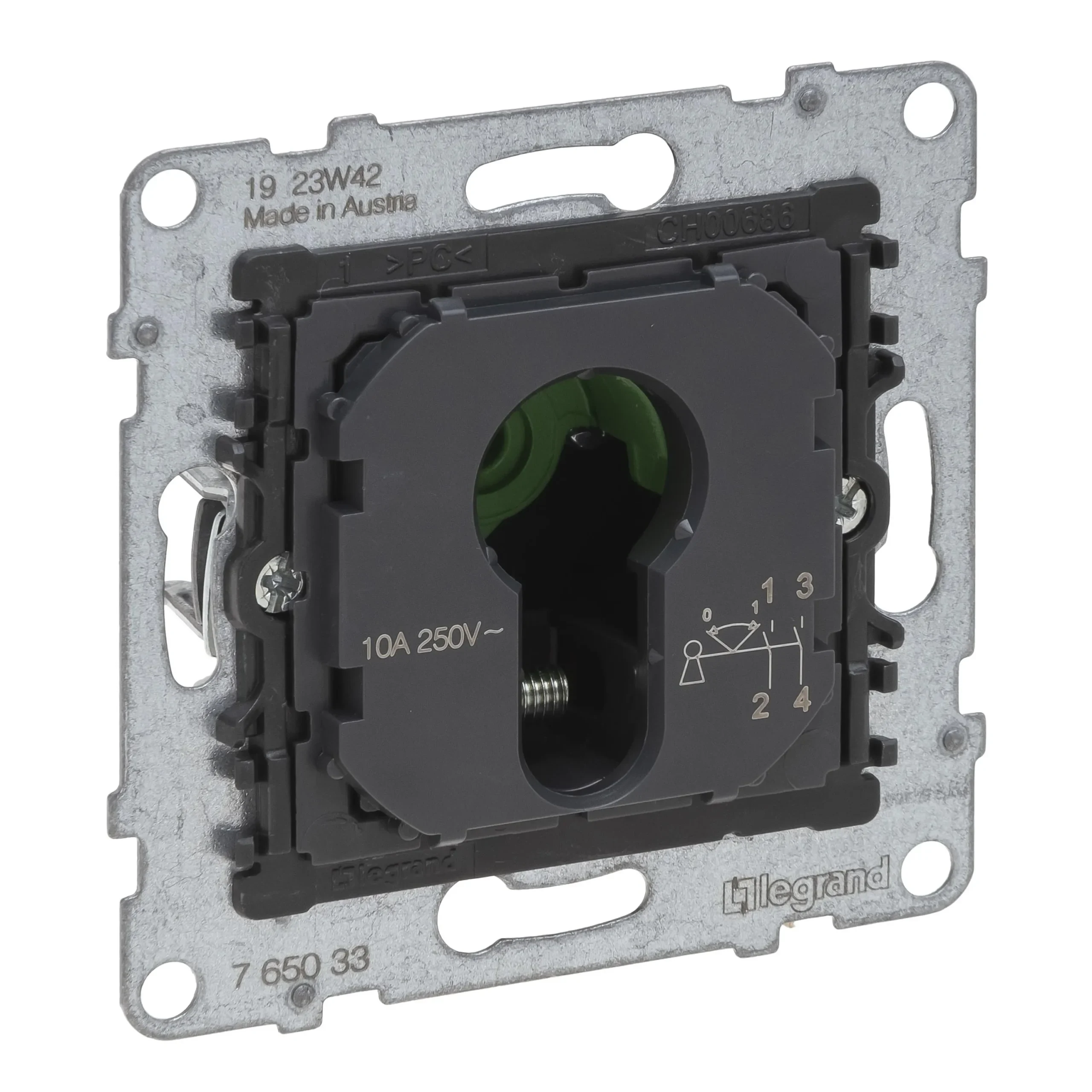 Legrand Legrand 765033 SEANO Einsatz Schlüsselschalter 0  1