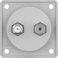 Berker Antennen Verbinderdose grau/matt Radio/SAT 945602506