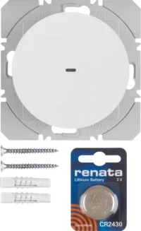 Berker KNX-Funk Wandsender 1-fach polarweiß glänzend 85655239