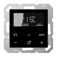 Jung Raumtemperaturregler mit Display Standard, TR D A 1790 SW