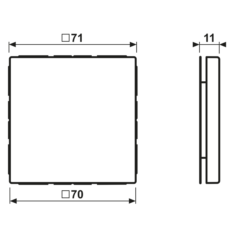 Jung Jung LC994B242 Blind-Abdeckung LC32141