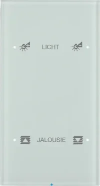Berker Touch-Sensor 2-fach Glas polarweiß 75142150