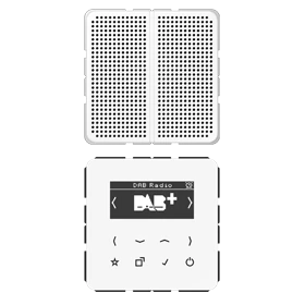Jung Jung Smart DAB+ Digitalradio Display, SetMono,1LS DAB CD1 WW