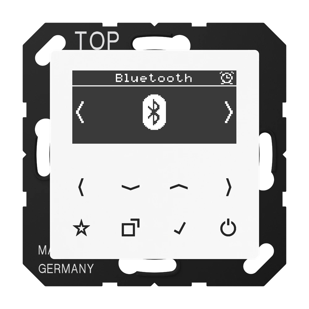 Jung Jung Smart DAB+ Digitalradio Bluetooth UKW, DAB+ alpinweiß, DAB A BT WW