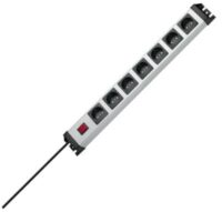 Kopp 226820011 Powerversal 7-fach 250V 16A IP20 2-polig beleuchtet612,6x71x58,3 sil-schwarz