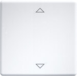 Eltako Wippe lasergraviert für 55x55mm reinweiß W-FT55-rw+2P