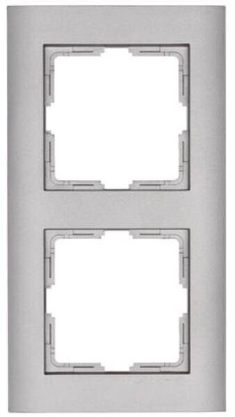 Kopp Kopp 402647069 Abdeckrahmen 2-fach Athenis stahl