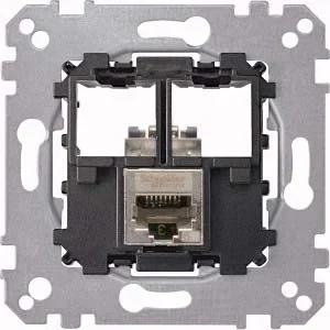 Merten Merten Tragplatte 1-fach mit RJ45 Cat6A STP MEG4576-0021
