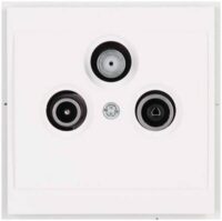 Kopp 313713189 Abdeckung für Ant steckd.3-fach TV RF SAT M3x13,M3x16,M3x25 Malta arktis