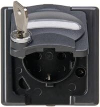 Kopp 104015009 BLUE ELECTRIC-Schutzkontakt-Steckdose