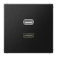 Jung Multimedia-Anschlusssystem graphitschwarz matt MA LS 1163 SWM