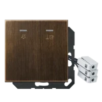 Jung Hotelabdeckung mit LED-Einheit 230V ME CU KO5 M 230 AT