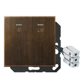 Jung Jung Hotelabdeckung mit LED-Einheit 230V ME CU KO5 M 230 AT