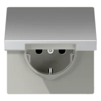 Jung SCHUKO Steckdose 16 A 250 V, Aluminium AL1521KL