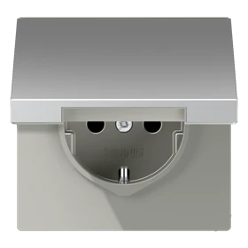 Jung Jung SCHUKO Steckdose 16 A 250 V, Aluminium AL1521KL