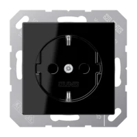 Jung SCHUKO Steckdose 16 A 250 V, schwarz A 1521 SW