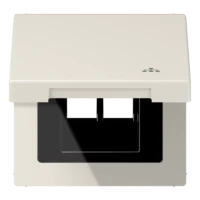Jung Klappdeckel LAN mit Zentralplatte LS990BFKLLAN