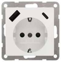 Siemens 5UB1970-1TW01 DELTA i-system titanweiß USB-SCHUKO-Steckdose 2 USB A+C