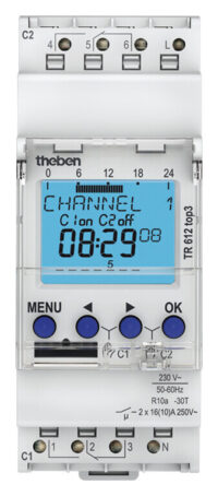 Theben Digitale Zeitschaltuhr 2 Kanäle TR 612 top3
