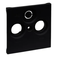 Legrand 765356 SEANO Abdeckung TV-R-SAT für Fremdfabrikate Farbausführung:Schwarz