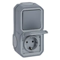 Legrand 069746L Plexo New FRAP SSDO+W/m SL, EB IP44 IK08 Grau